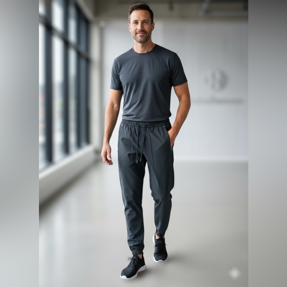 Lululemon Pants License to Train Joggers Men’s Performance Gym Sport Black Small - Picture 3 of 14